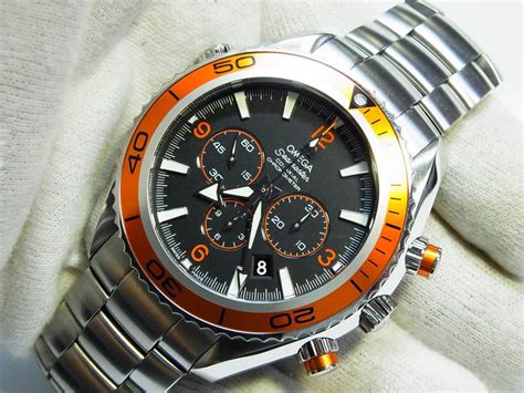 omega ocean planet orange|45mm omega planet ocean chronograph.